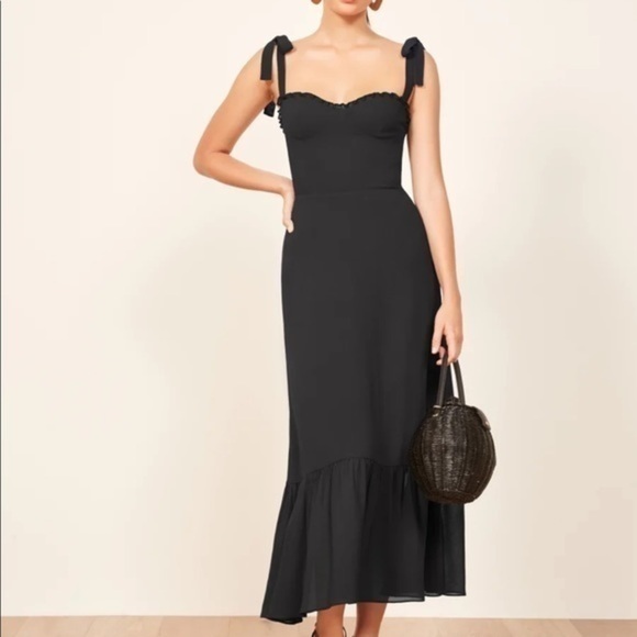 Reformation Nikita Dress in Black *NEW* - Picture 2 of 8